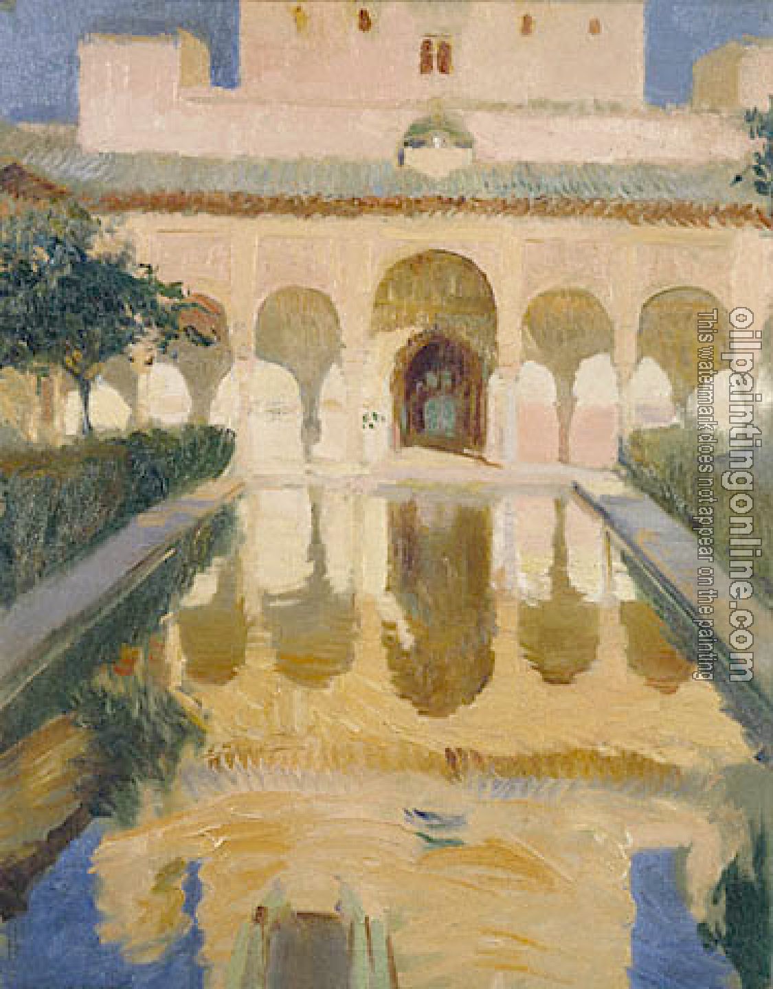 Joaquin Sorolla y Bastida - Hall of the Ambassadors Alhambra Granada